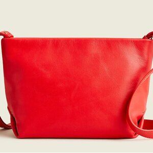 NWOT JCREW OSLO Red Crossbody Leather Bag Minimalist Classic Casual